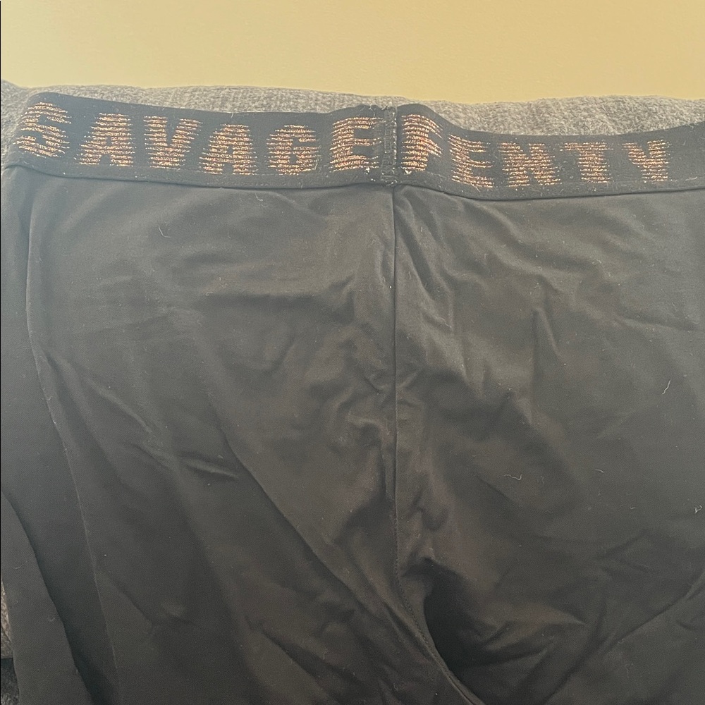 Savage X Fenty Black and Gold Leggings